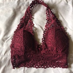 Rue21 Floral Lace Halter Bralette